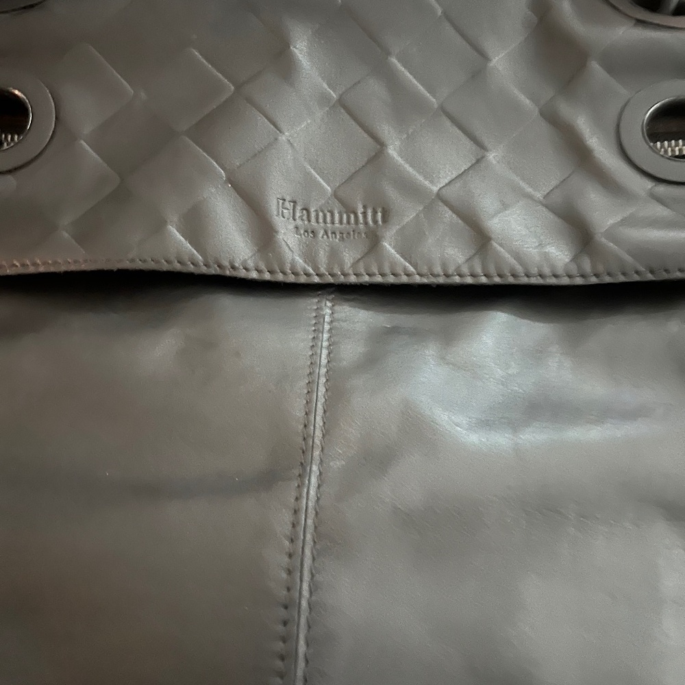 Hammitt Los Angeles Montana Large Reversible Crossbody Pewter/Black BS $595